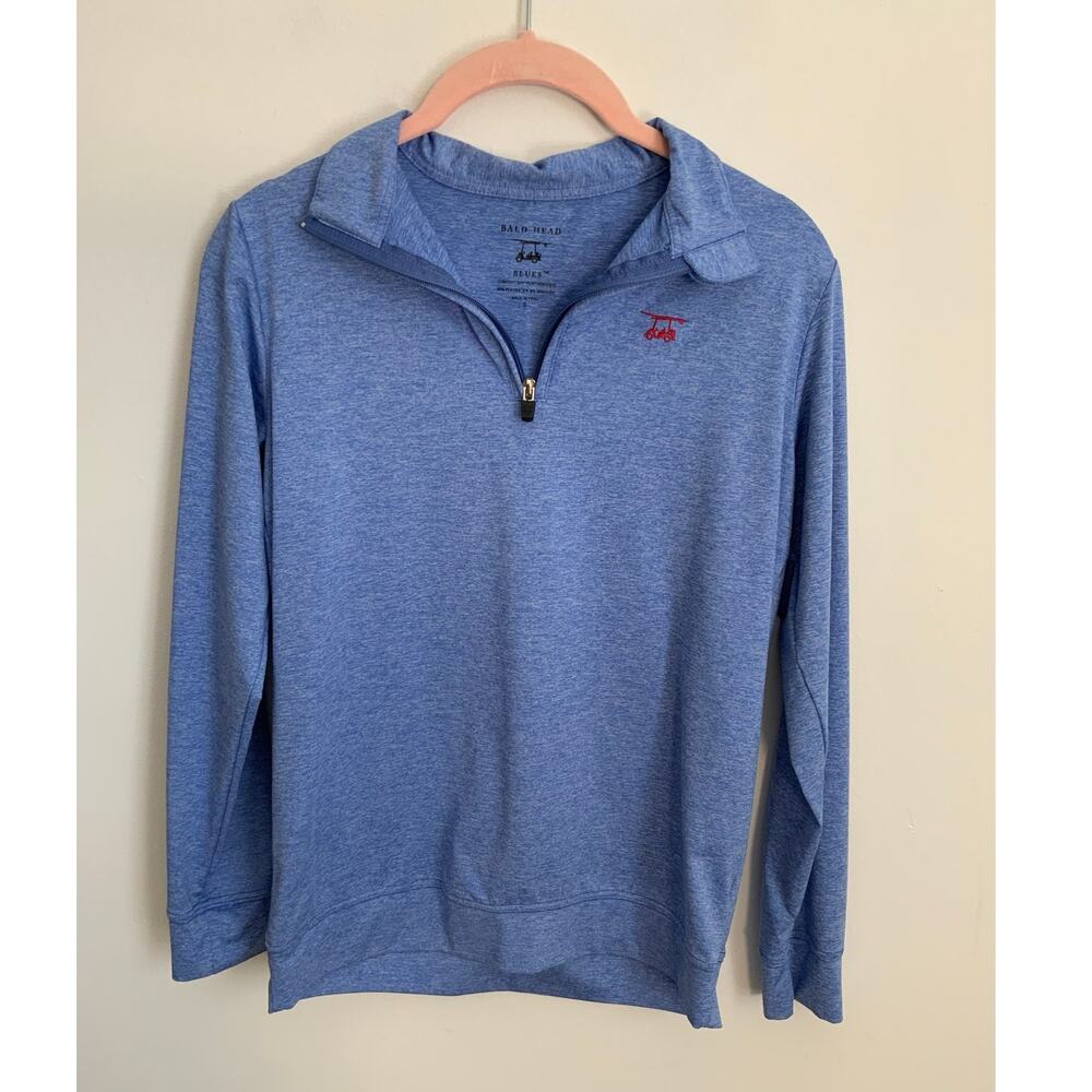 Bald Head 1/4 zip Ocean View Quarter Zip- Heather Regatta Men's small
